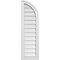 Ekena Millwork Quarter Round Top Right Surface Mount PVC Gable Vent w/ 2"W x 1-1/2"P Brickmould Frame, 12"W x 40"H GVPQR12X4002SN - alternate 1